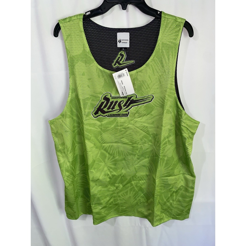 NLL Saskatchewan Rush Reversible Mesh Tank Top Lacrosse Jersey Mens XL NWT